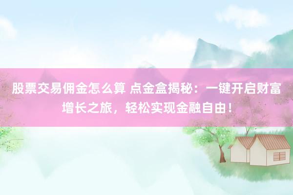 股票交易佣金怎么算 点金盒揭秘：一键开启财富增长之旅，轻松实现金融自由！