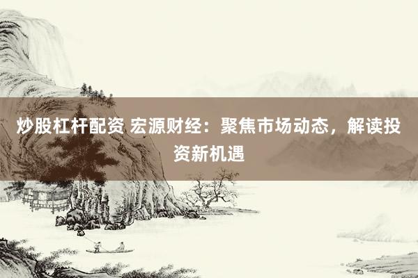 炒股杠杆配资 宏源财经：聚焦市场动态，解读投资新机遇